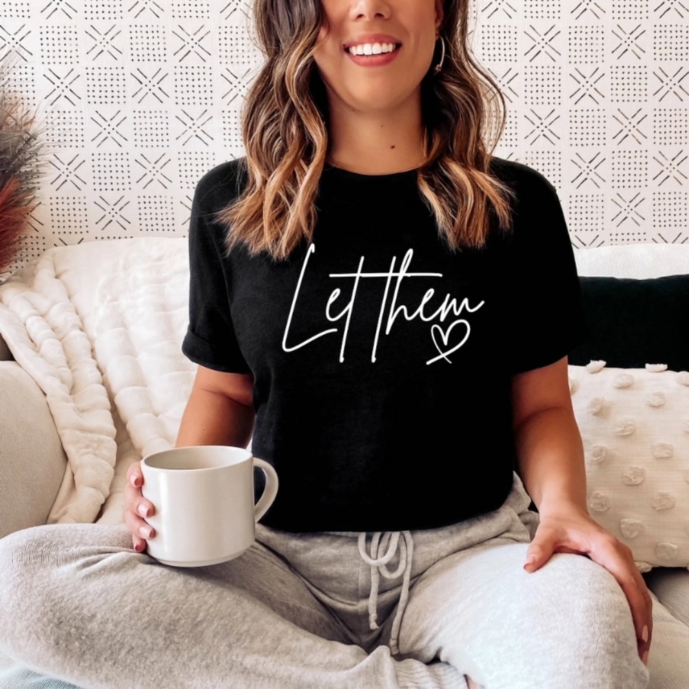 Black Graphic Tee with Inspirational Quote